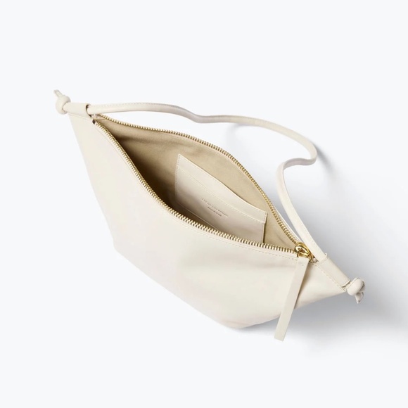 Freda Salvador Elodie Crescent Bag in bone nappa - NWOT - Picture 3 of 16